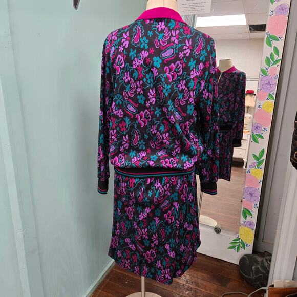 Vintage 80's The American Collection by Cricket Lane knit skirt set M/S - Picture 2 of 10